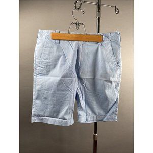 NWT Express Shorts Men Lightweight Classic 10 Inch Inseam Light Blue 31